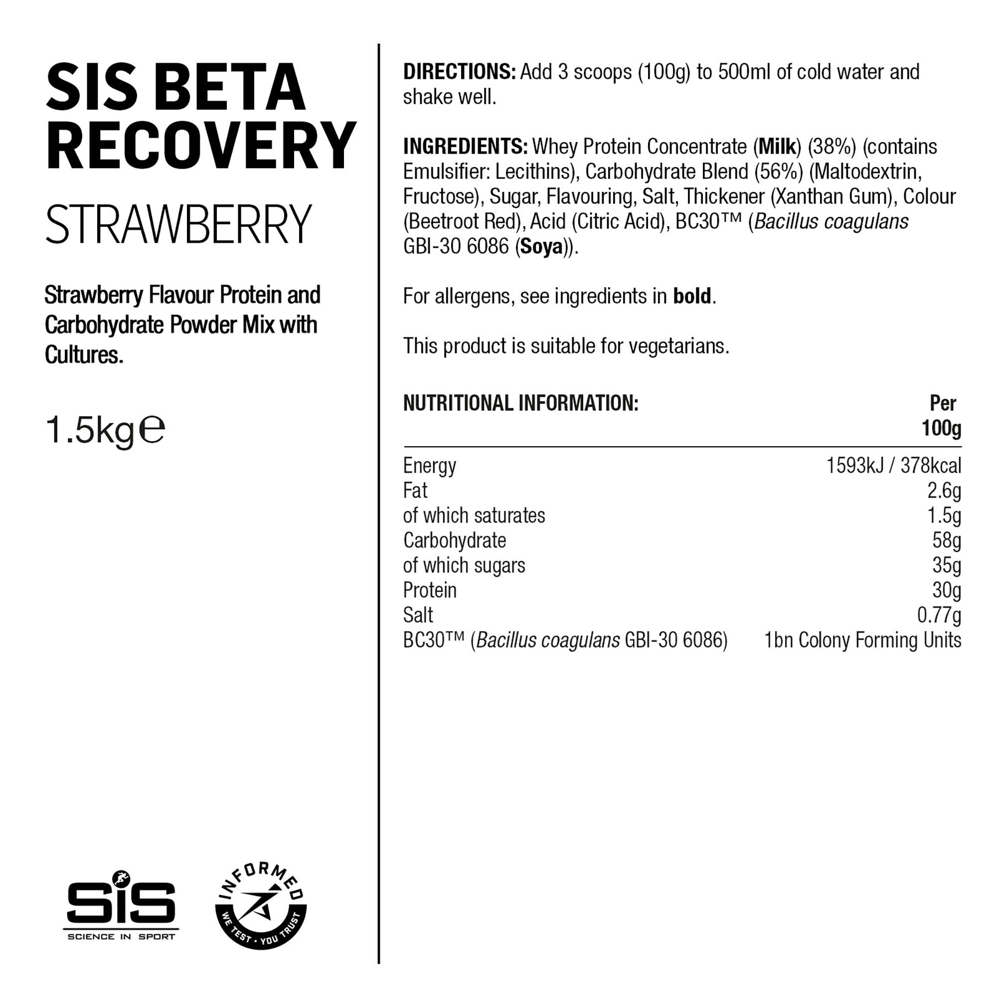 SIS BETA Fuel Polvo Recuperador 1.5kg Fresa #2