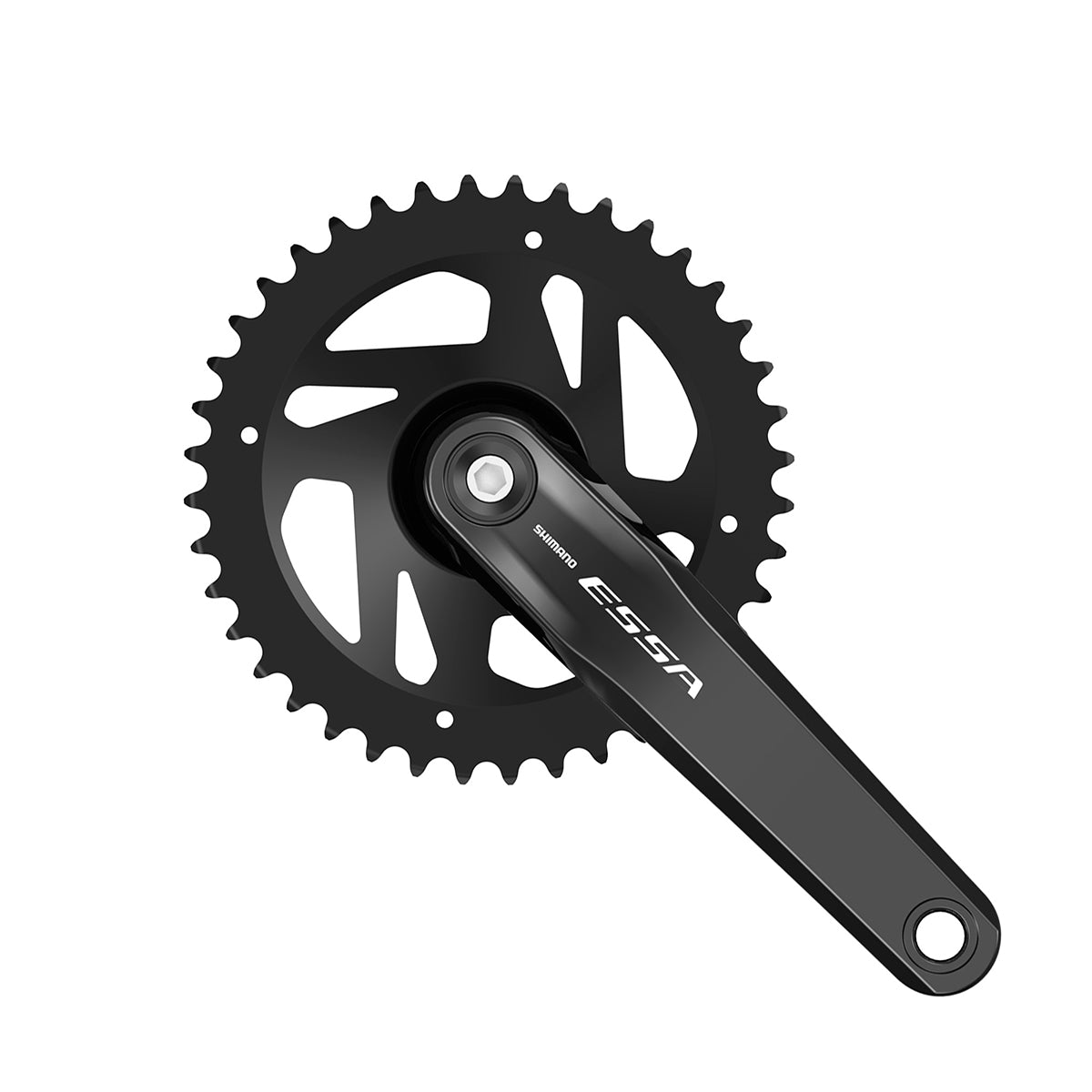 Juego Bielas/Plato Shimano Essa FC-U2000-1 Square 40d 7/8v Pedalier Negro