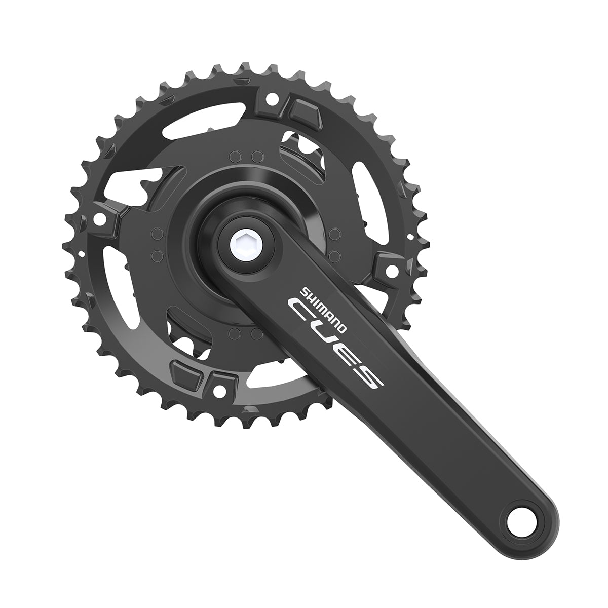 Juego Bielas/Platos Shimano Cues FC-U4000-2 Square 40/26d 9/10/11v Pedalier Guia Cadena Negro