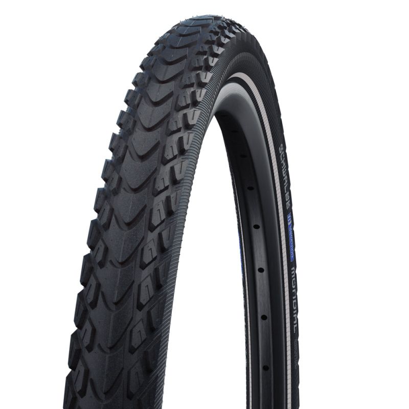 Cubierta Schwalbe Marathon Mondial HS630 Performance RaceGuard Addix Rígida Negro Reflectante