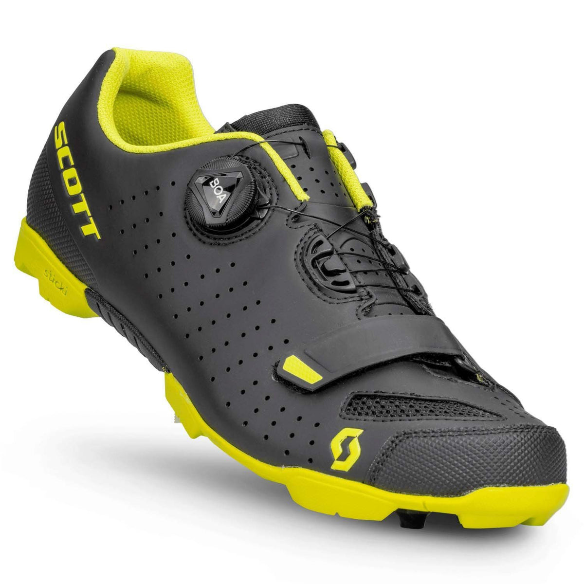 Zapatillas MTB Scott Comp BOA Matt Black/Sulphur Yellow