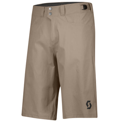 Pantalón Corto MTB Badana Scott Trail Flow Hombre Toast Beige