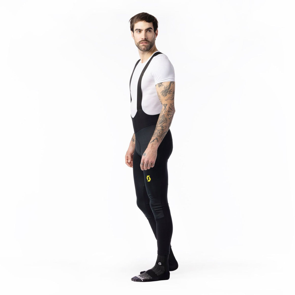 Culote Largo Tirantes Scott RC Pro Warm +++ Hombre Black/Sulphur Yellow #3