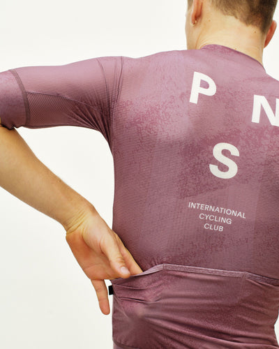 Maillot Manga Corta Pas Normal Studios Mechanism Hombre AOP Dark Mauve #6