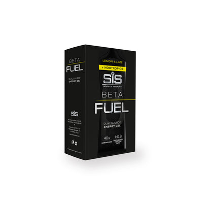 SIS BETA Fuel Gel Energético/Nootrópicos 6x60ml Limón/Lima
