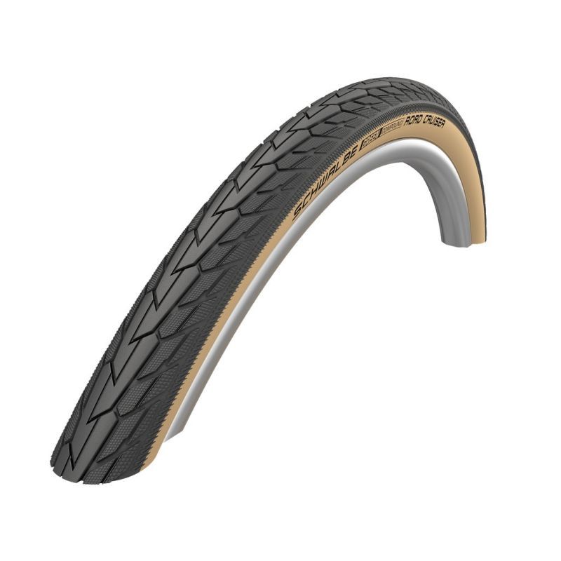 Cubierta Schwalbe Road Cruiser K-Guard Green Compound HS484 TwinSkin Rígida Negro/Marrón